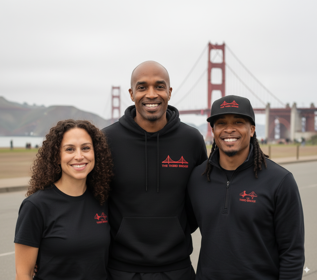 The Th3rd Bridge team - Dwight Jones, Dr. Lisa de la Rue, and Brian Shepperd